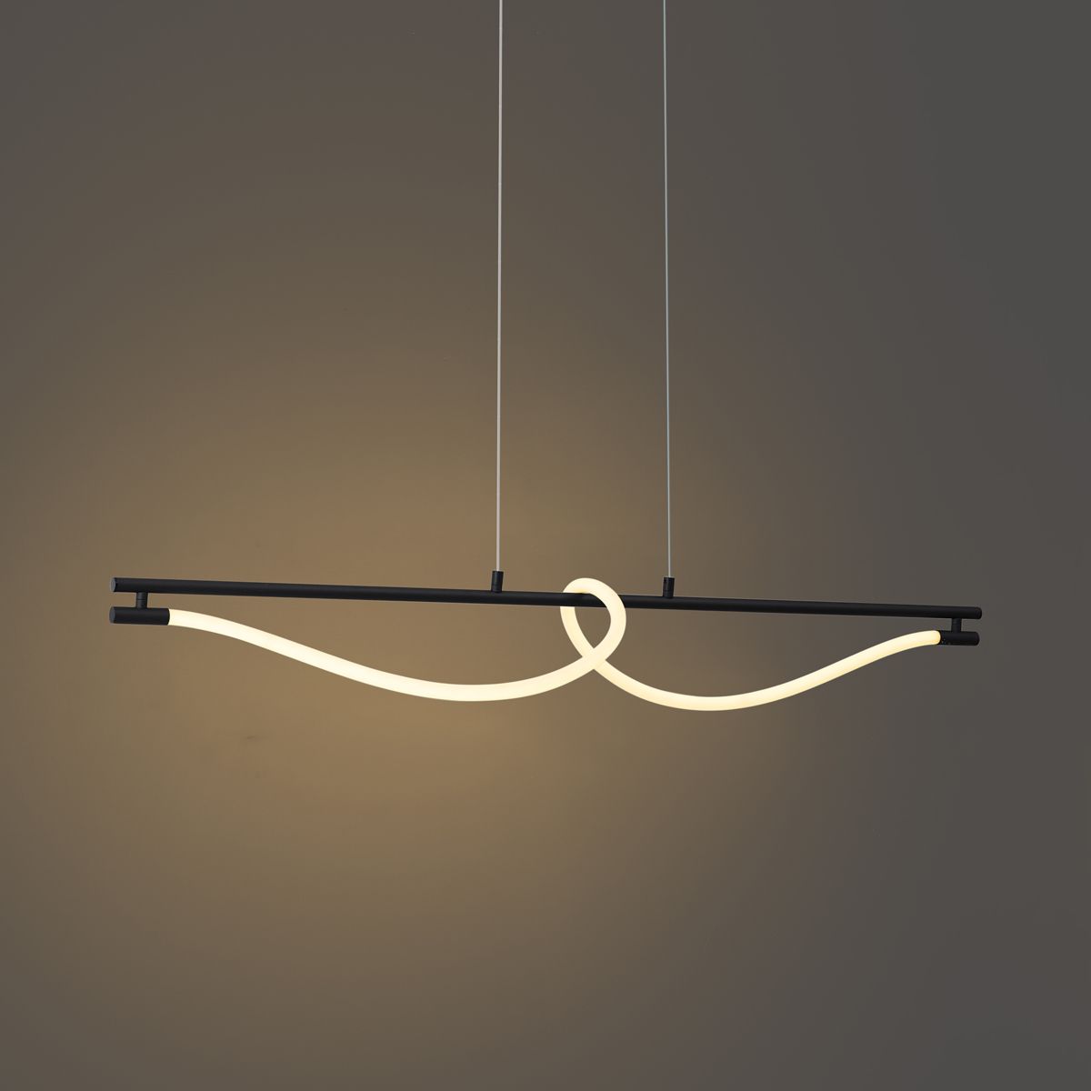 Moderne hanglamp zwart incl. LED 3-staps dimbaar - Twirl