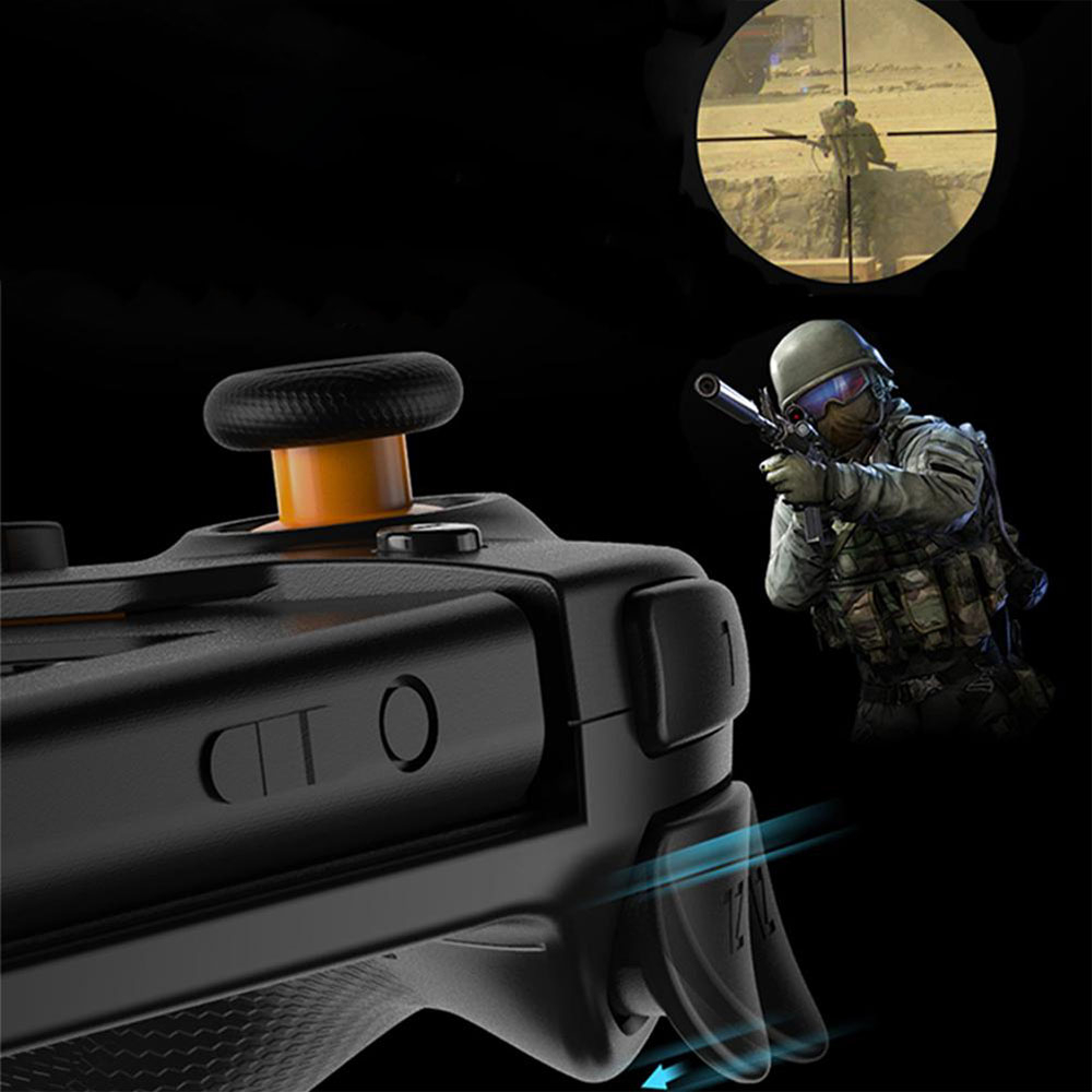 Wireless Controller Gamepad mit doppel Vibrations Motor kompatibel mit Switch / OLED - Schwarz / Gelb