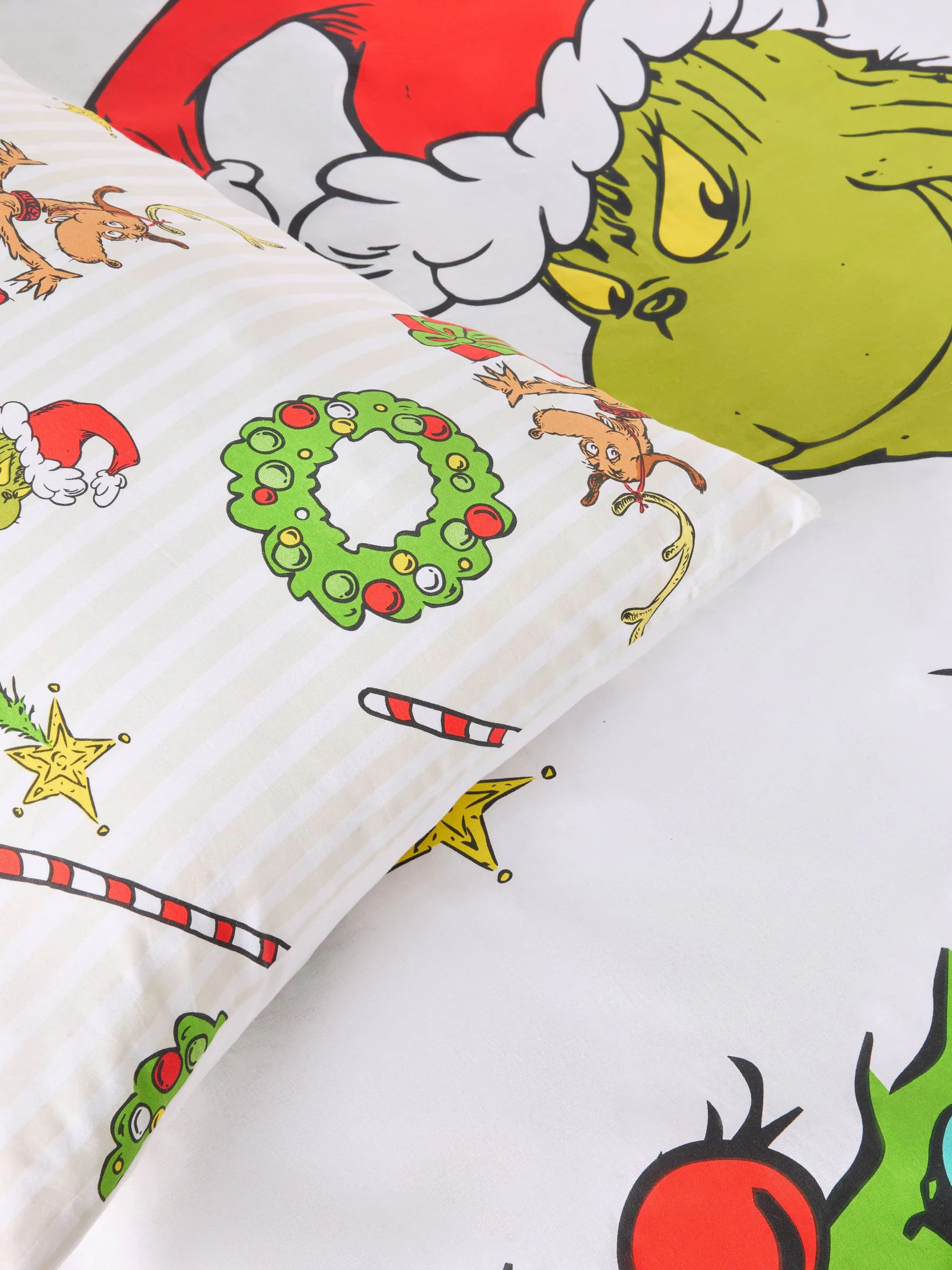 The Grinch Kerstmisset van dekbedovertrek en kussensloop