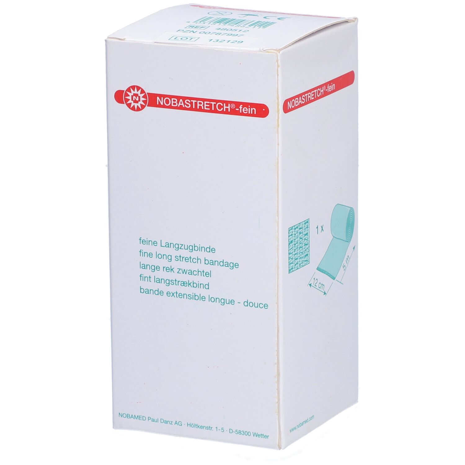 NOBA Nobastretch Langzugbinde fein 5 m x 12 cm