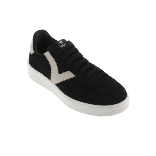 Sapatos Victoria Madrid Sawdust com logotipo e parte traseira contrastantes