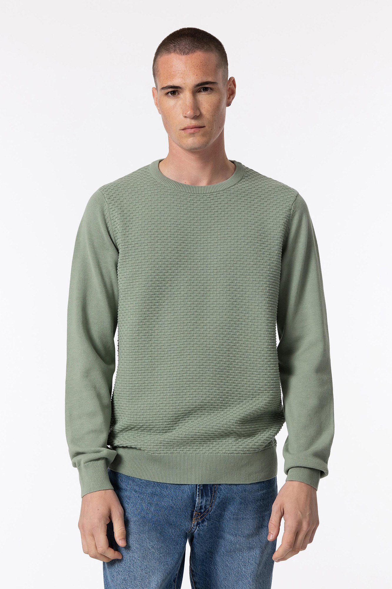 Suéter de malha jacquard