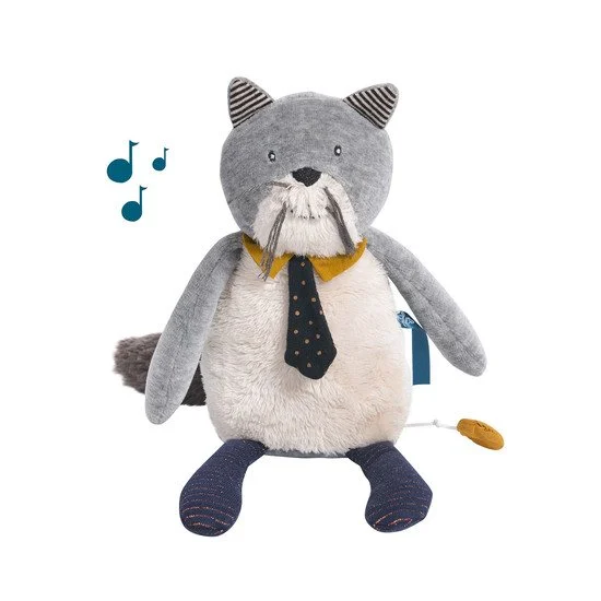 Les Moustaches peluche musicale   de               Moulin Roty