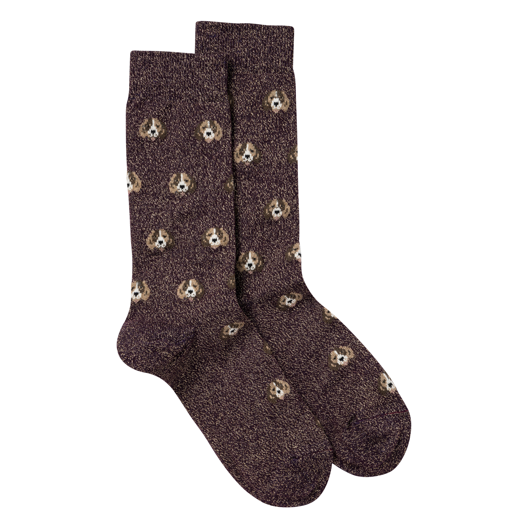 POPPY - Chaussettes imprimées en coton mélangé | Violet