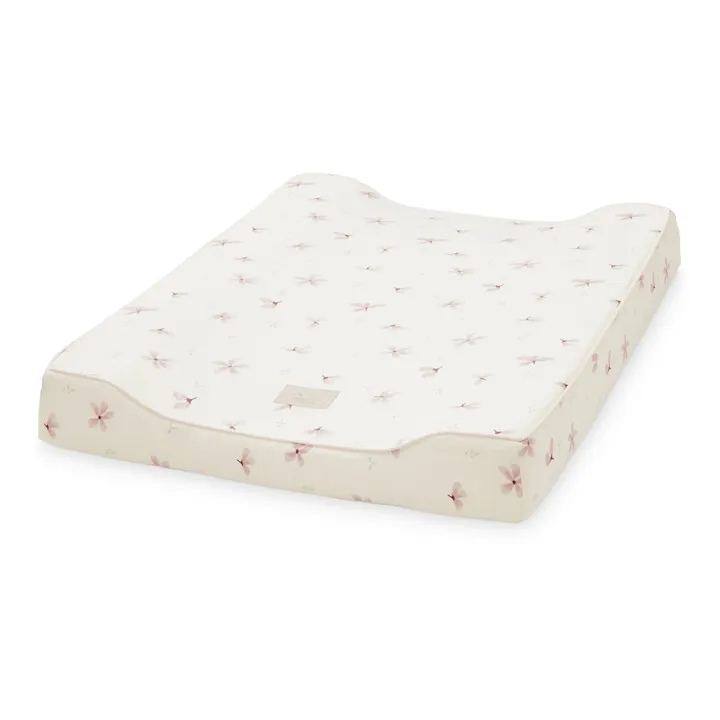 Cam Cam Housse de matelas à langer Windflower en coton bio | Crème
