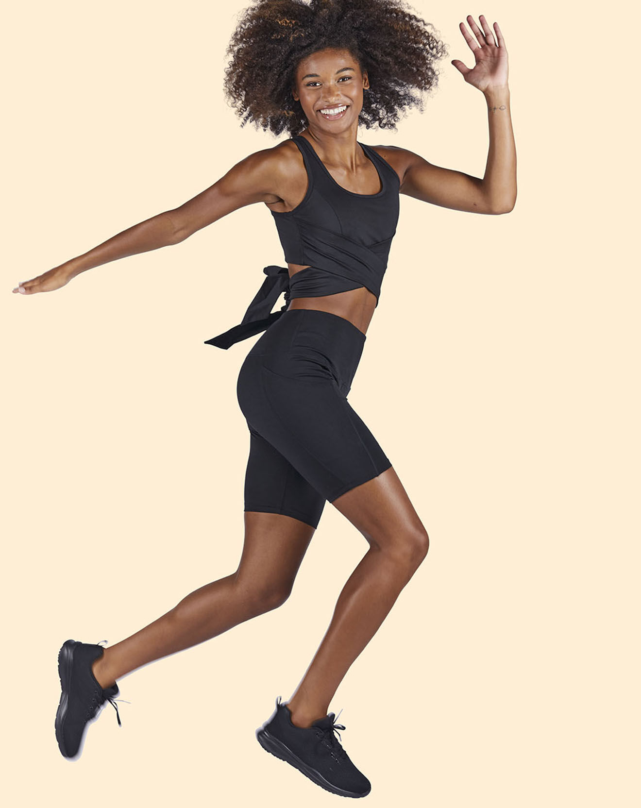 Onamaste Brassière de sport Maintien léger noire