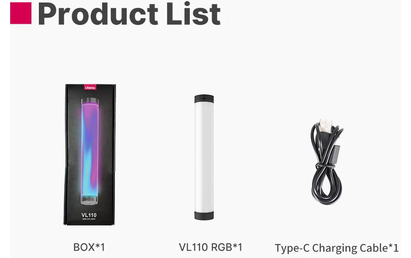 Videoleuchte VL110Magnetisches RGB-Röhrenlicht für Spezialeffekte