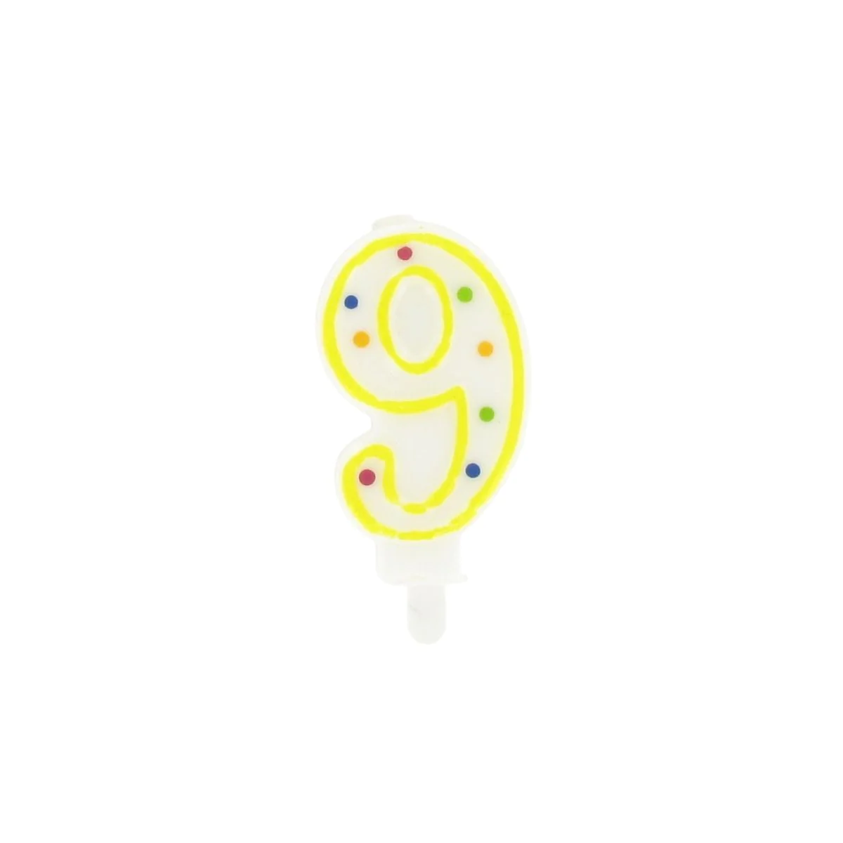 Bougie anniversaire chiffre 9 Rio Party Fackelmann