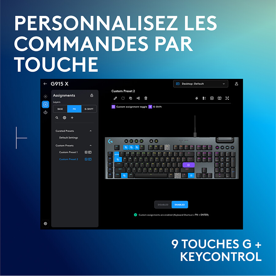 Logitech G G915 X - GL Tactile