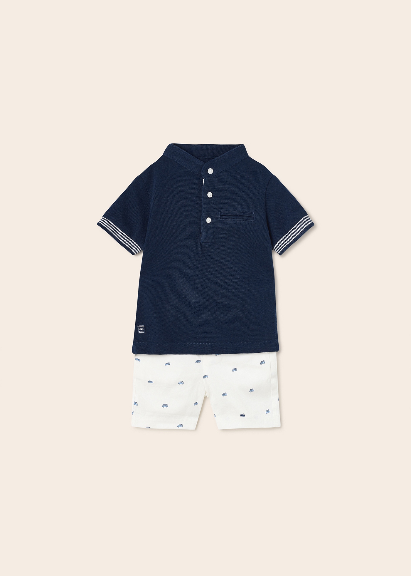 Conjunto de bebê de algodão com 2 peças