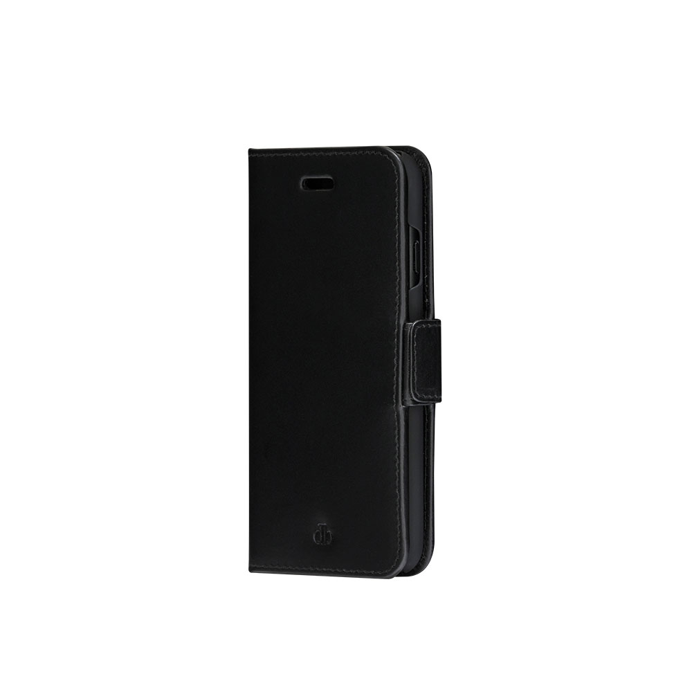 iPhone 14 Echtleder Wallet Case Tasche mit RFID Schutz Copenhagen (CS61GTBL1572) - Schwarz
