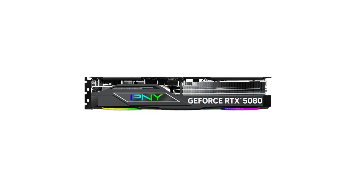 PNYGeForce RTX 5080 ARGB OC grafische kaart  (DLSS 4, 3x DisplayPort, 1x HDMI 2.1)