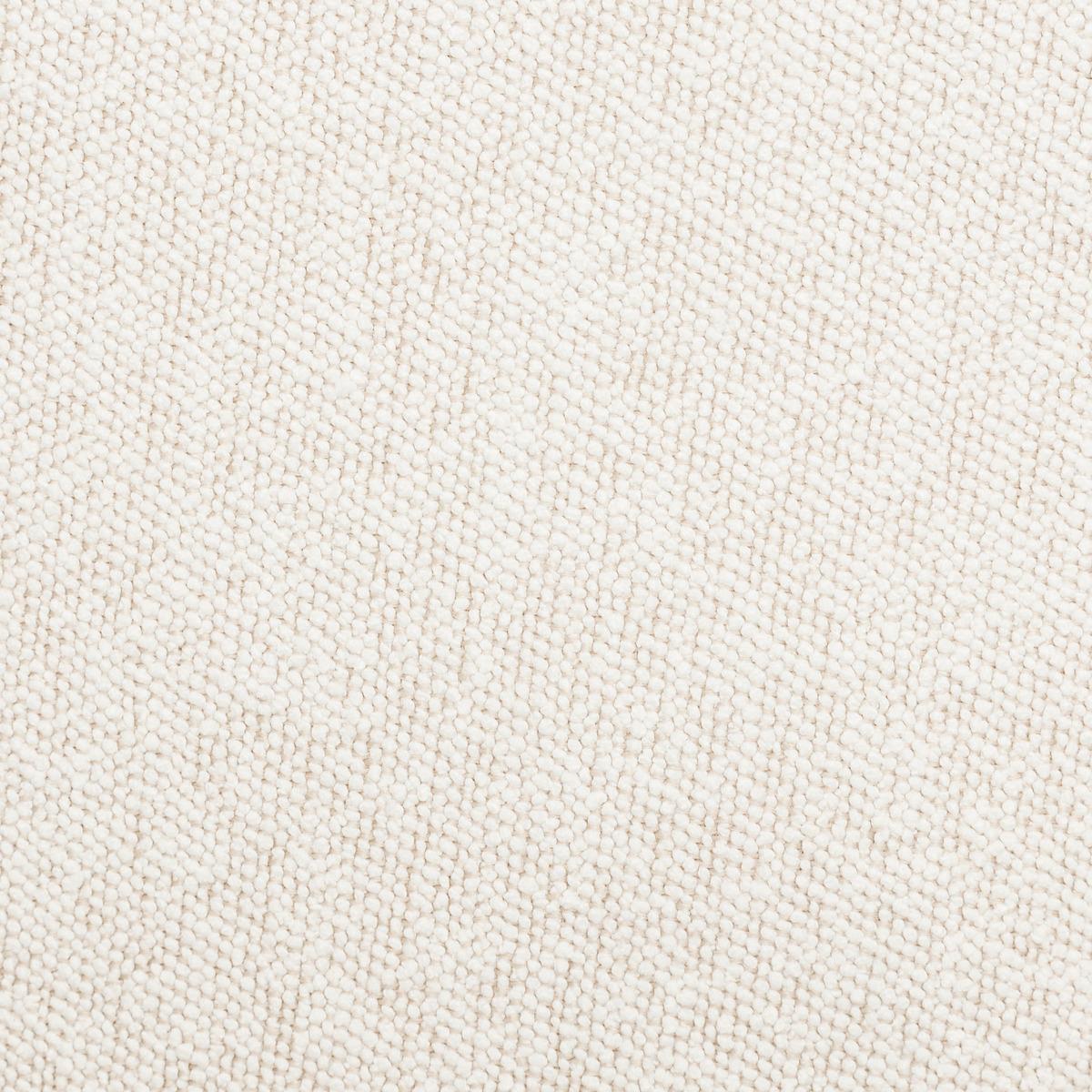 POUF GALET BOUCLETTE ESTRIA BLANC IVOIRE D.47X38CM