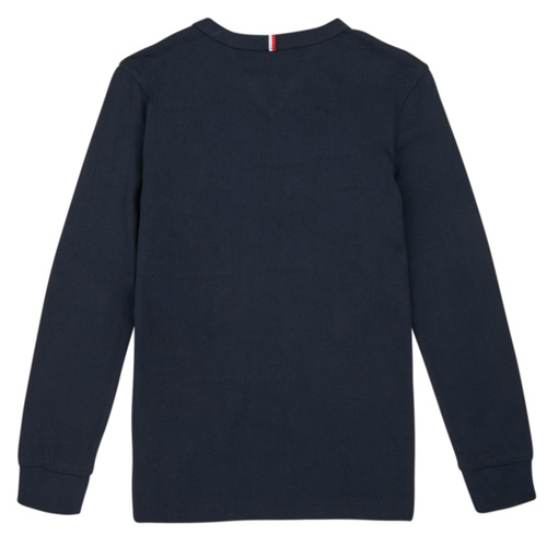 Tommy Hilfiger - TOMMY HILFIGER LOGO TEE L/S - Marine
