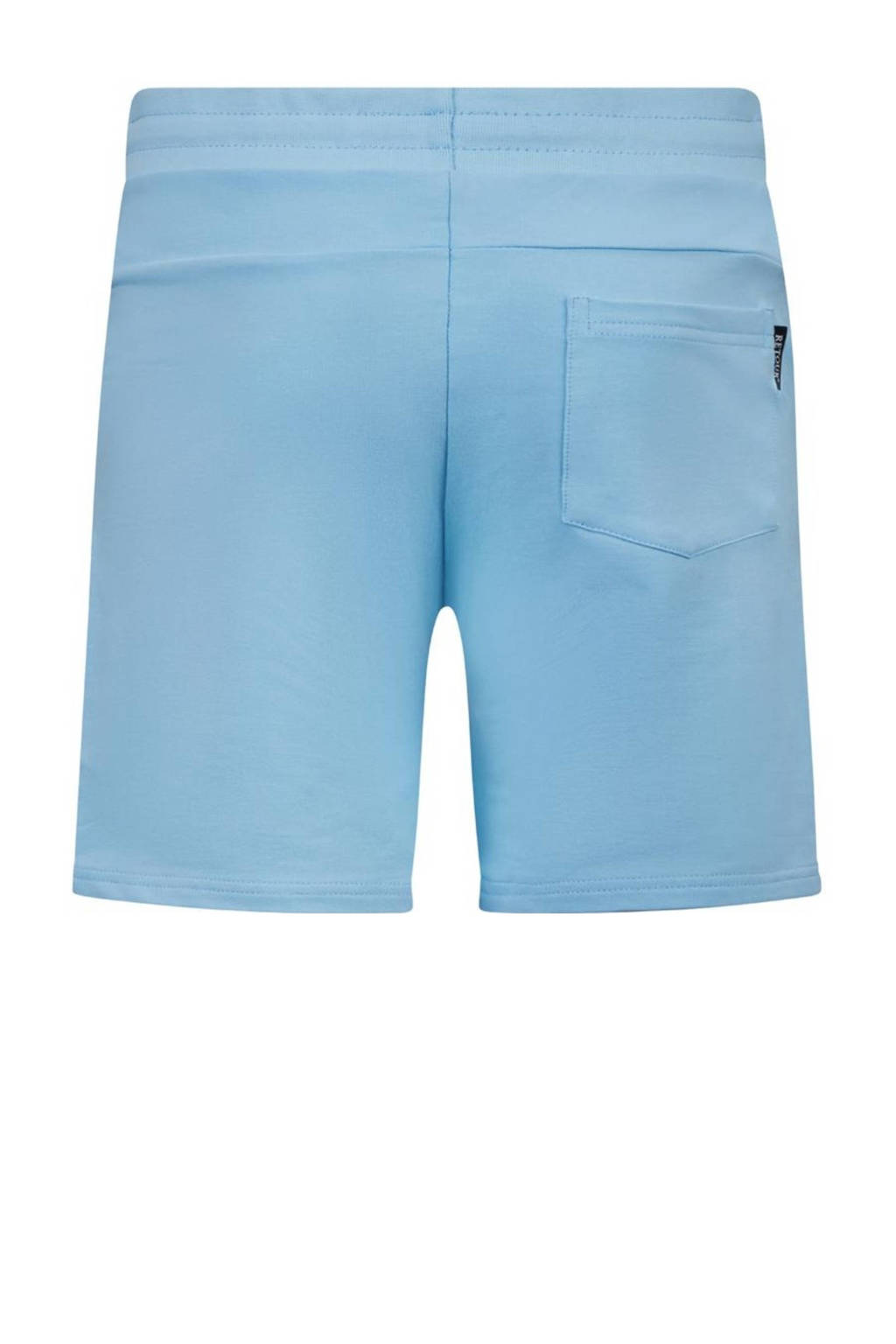 Retour Jeans sweatshort Leandro met printopdruk lichtblauw