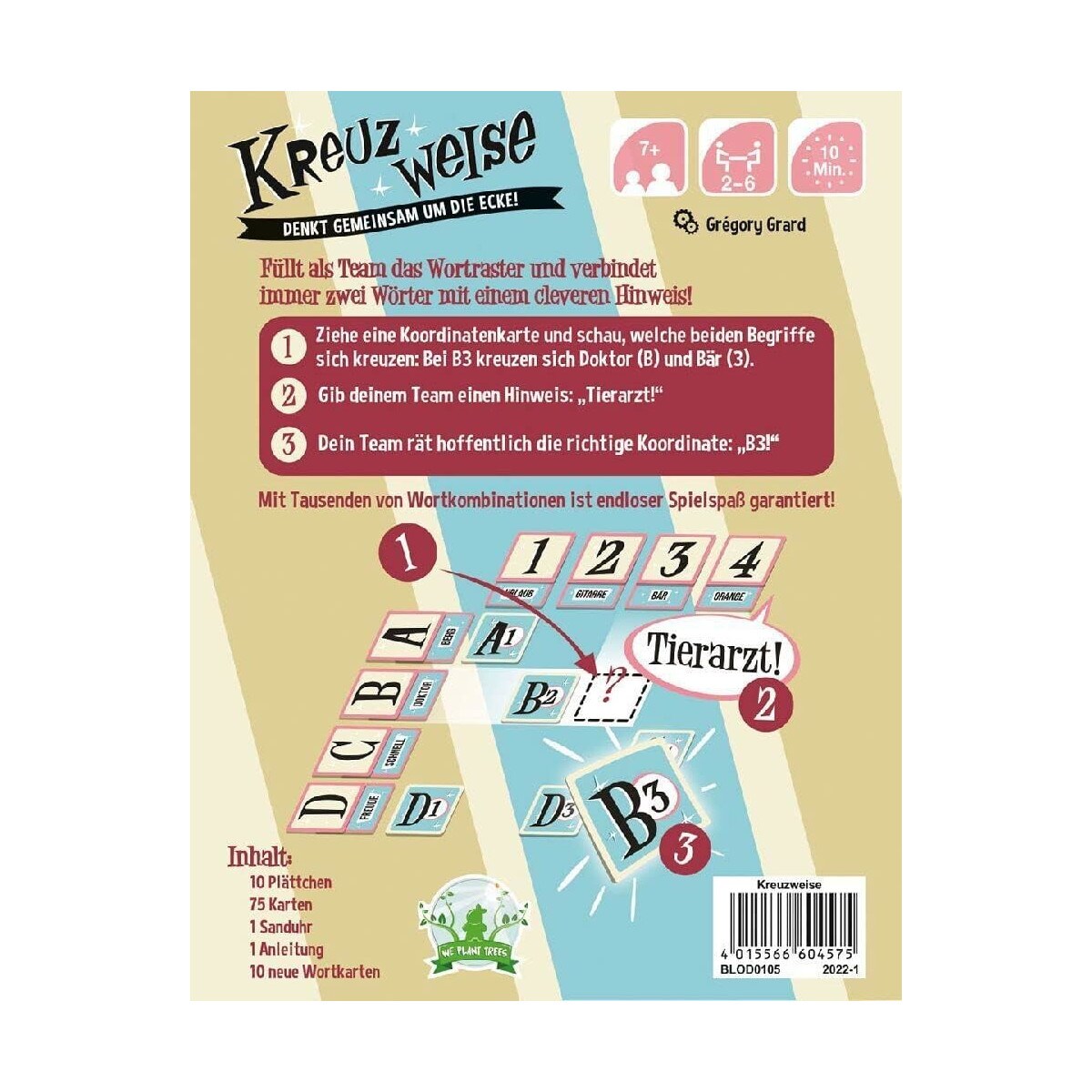 Asmodee BLOD0105 - Familienspiel - Kreuzweise Familienspiel Brettspiel Gesellschaftsspiel