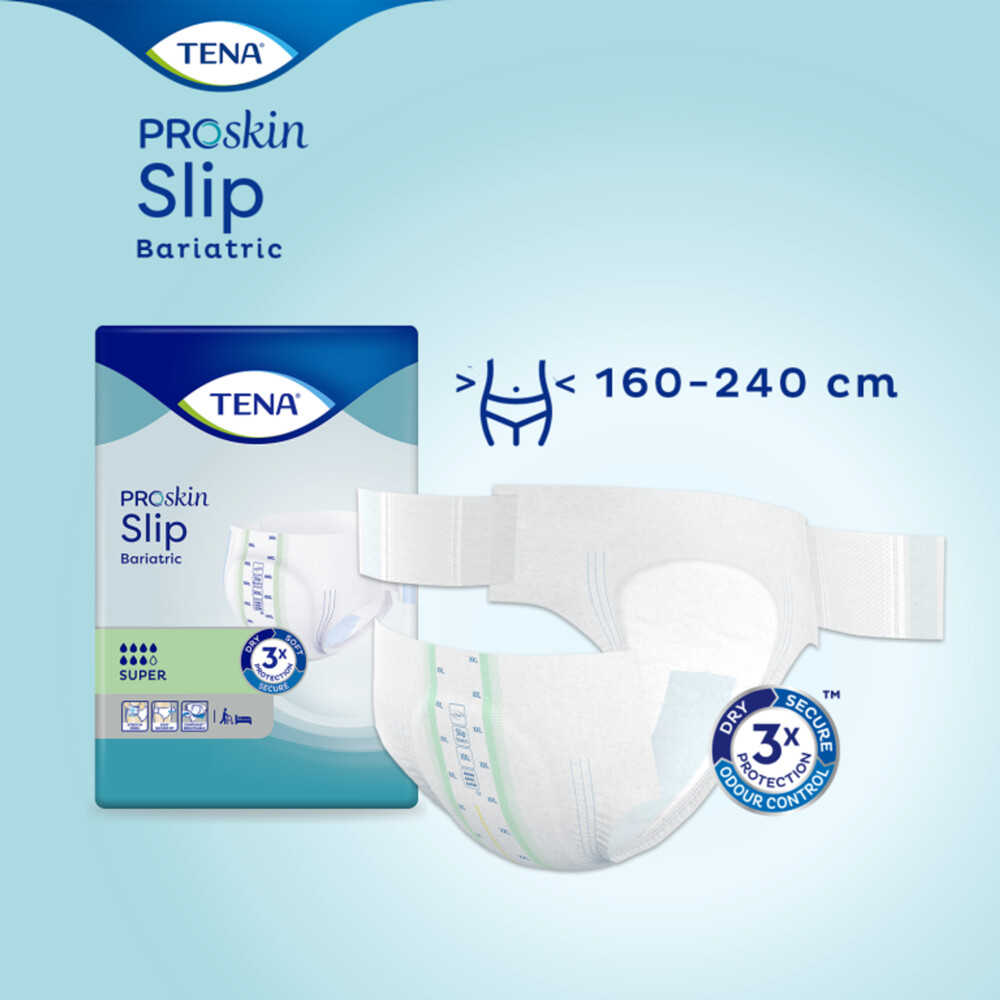 2x TENA Proskin Slip Bariatric Super 3XL8 stuks