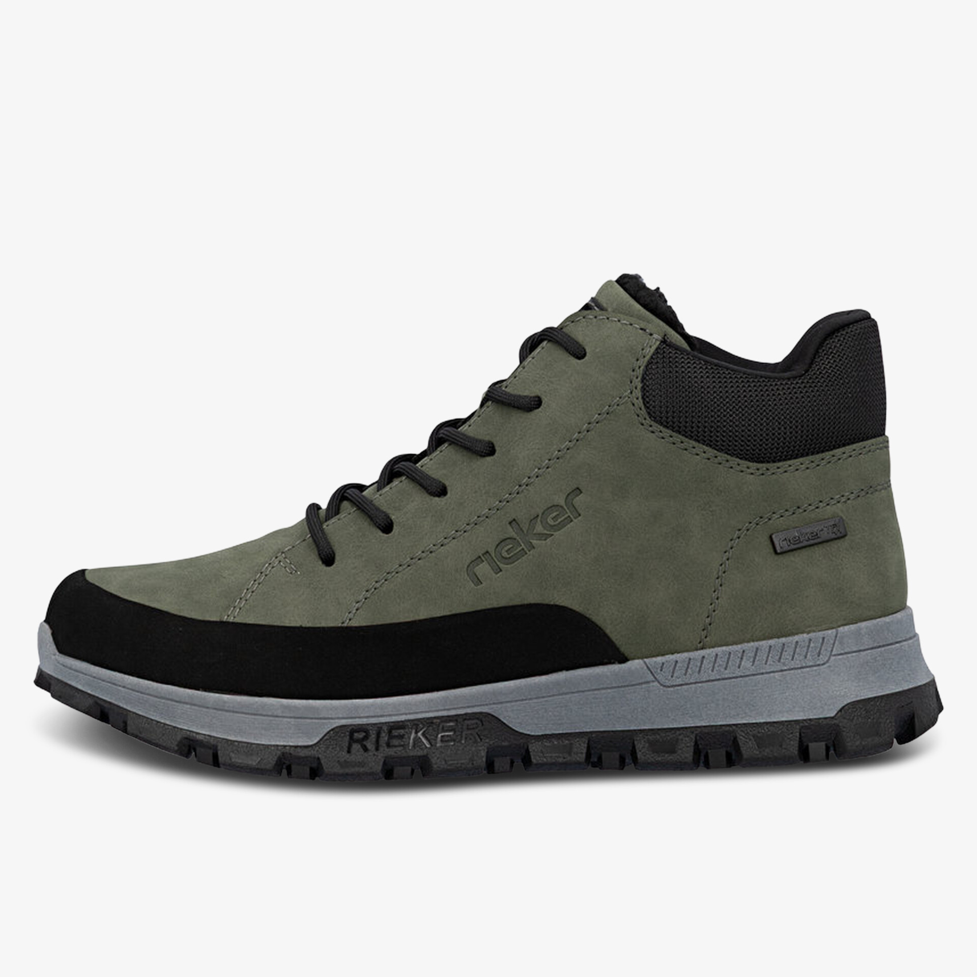 rieker Herren Schnürboots grau