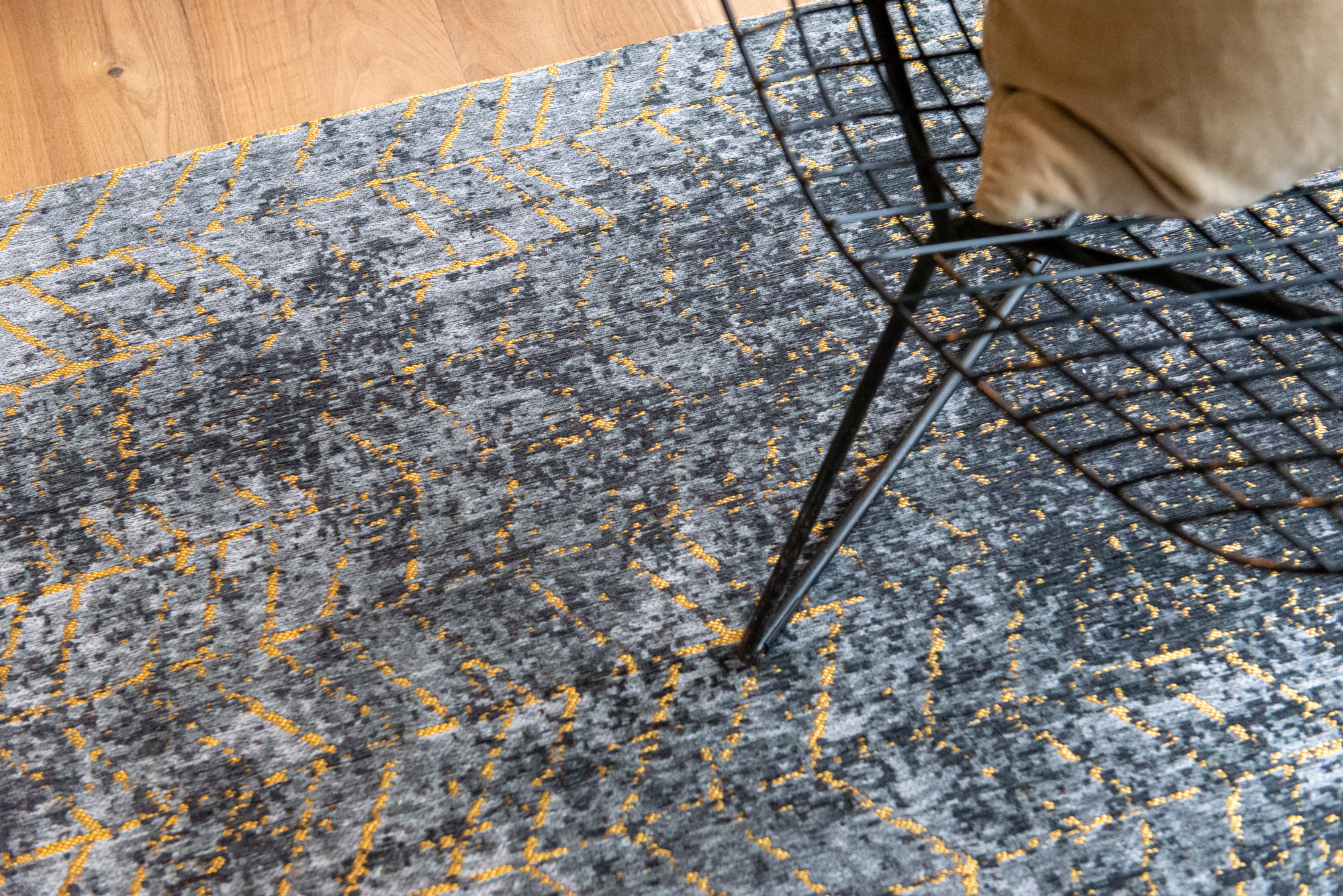 Ecorugs vloerkleed Jacob's Ladder goud 200x280 cm