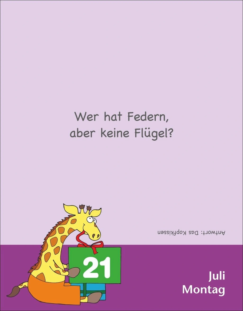 Witze Kids Tagesabreißkalender 2025