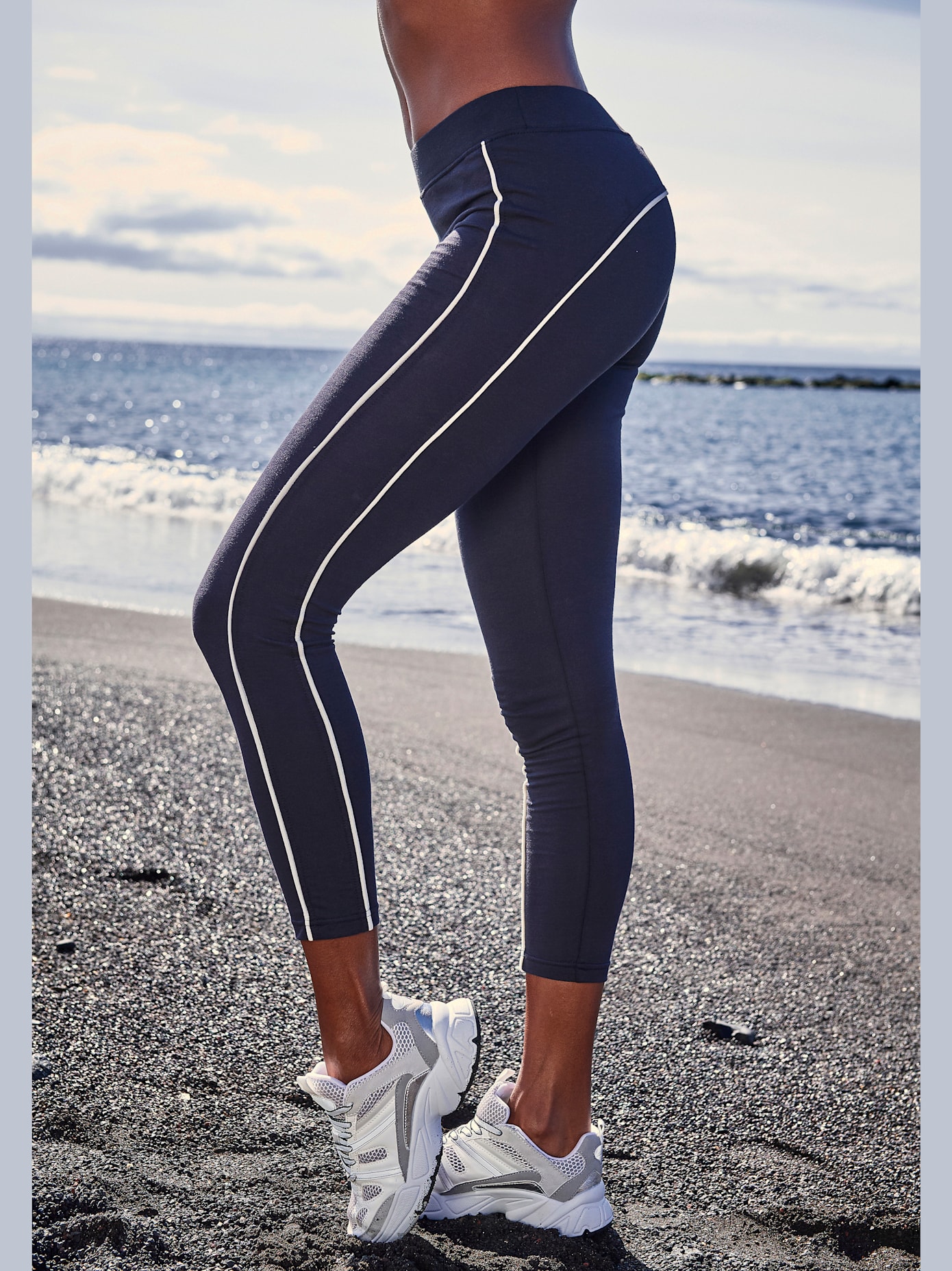Legging avec passepoil