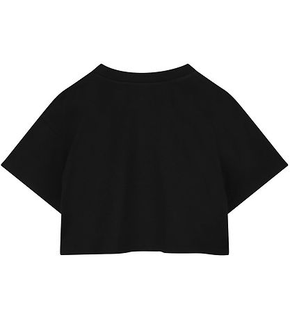 Little Marc Jacobs T-Shirt - Kurz geschnitten - Schwarz m. Stras