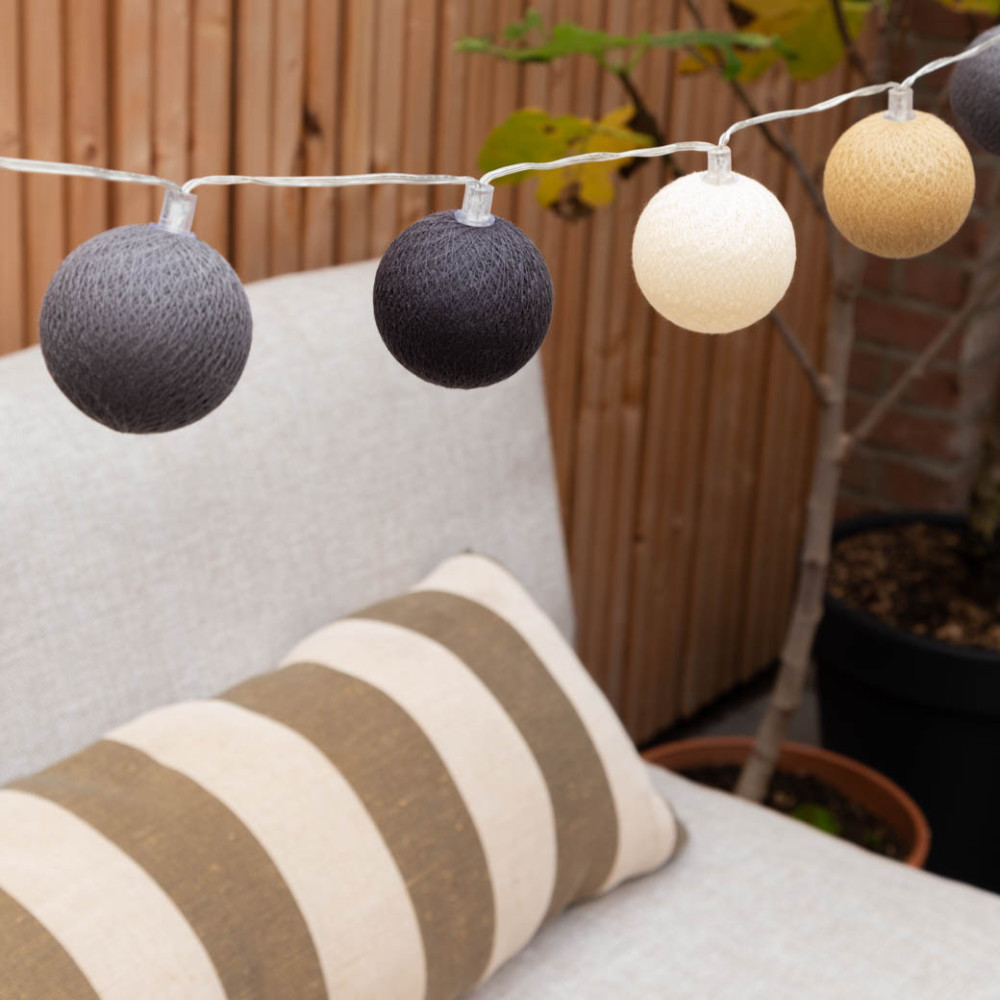 Cotton Ball Lights Outdoor starter kit lichtslinger - Concreto