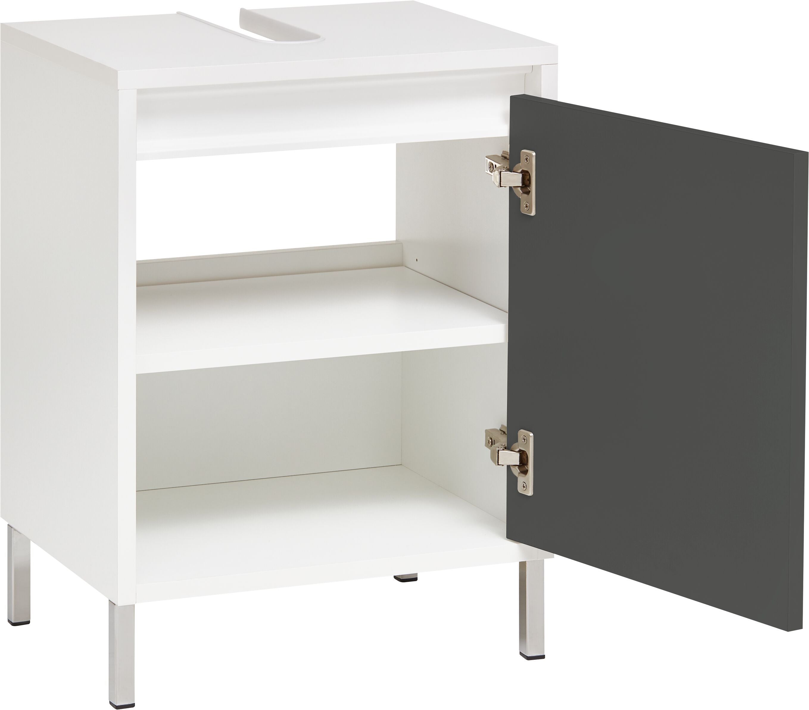 SIERRA Lavaboy - Weiss / Anthrazit / B: 45.0 cm x T: 35.0 cm x H: 60.0 cm