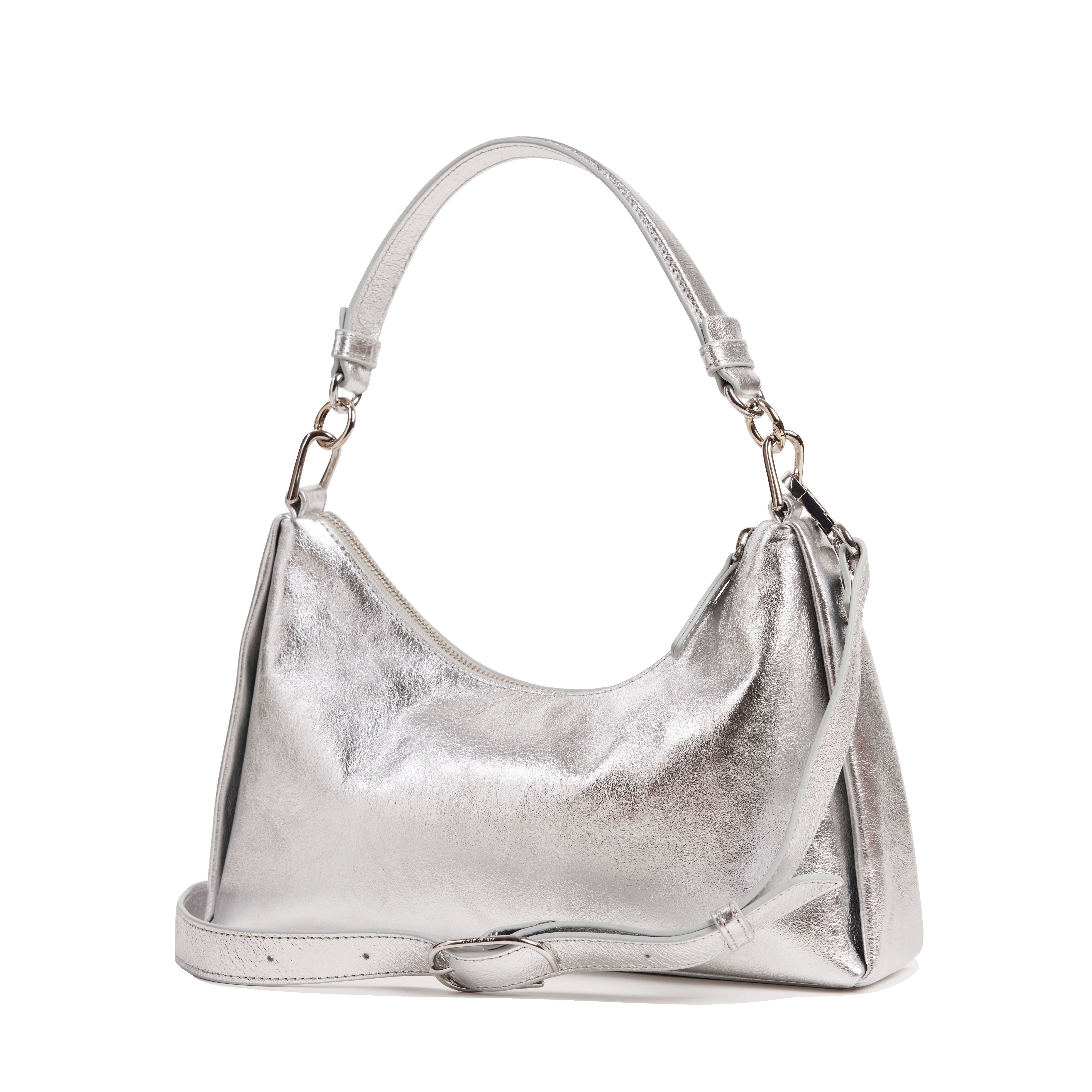 REJINA - Sac à main en cuir | Gris