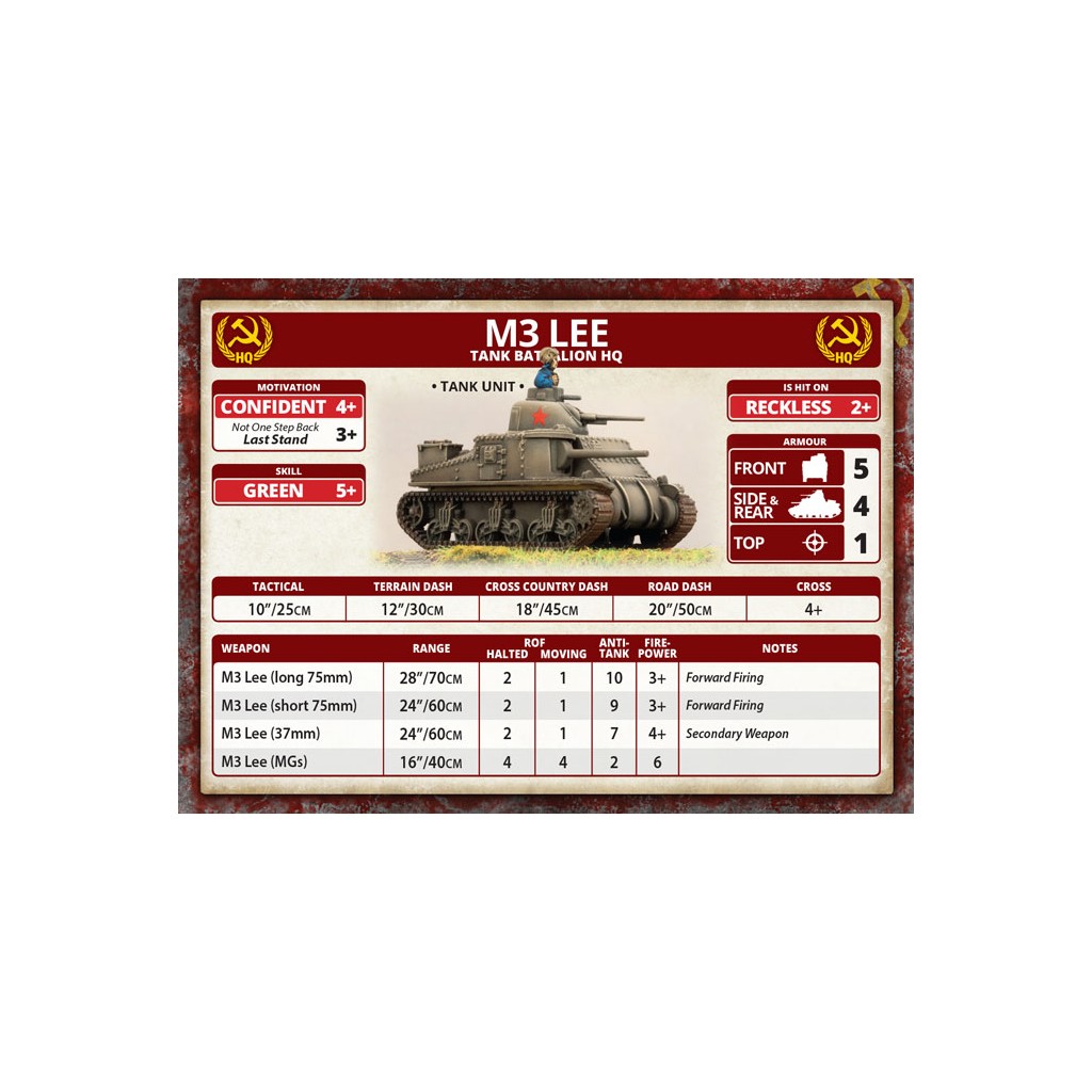 Flames of War - M3 Lee Tank Company
