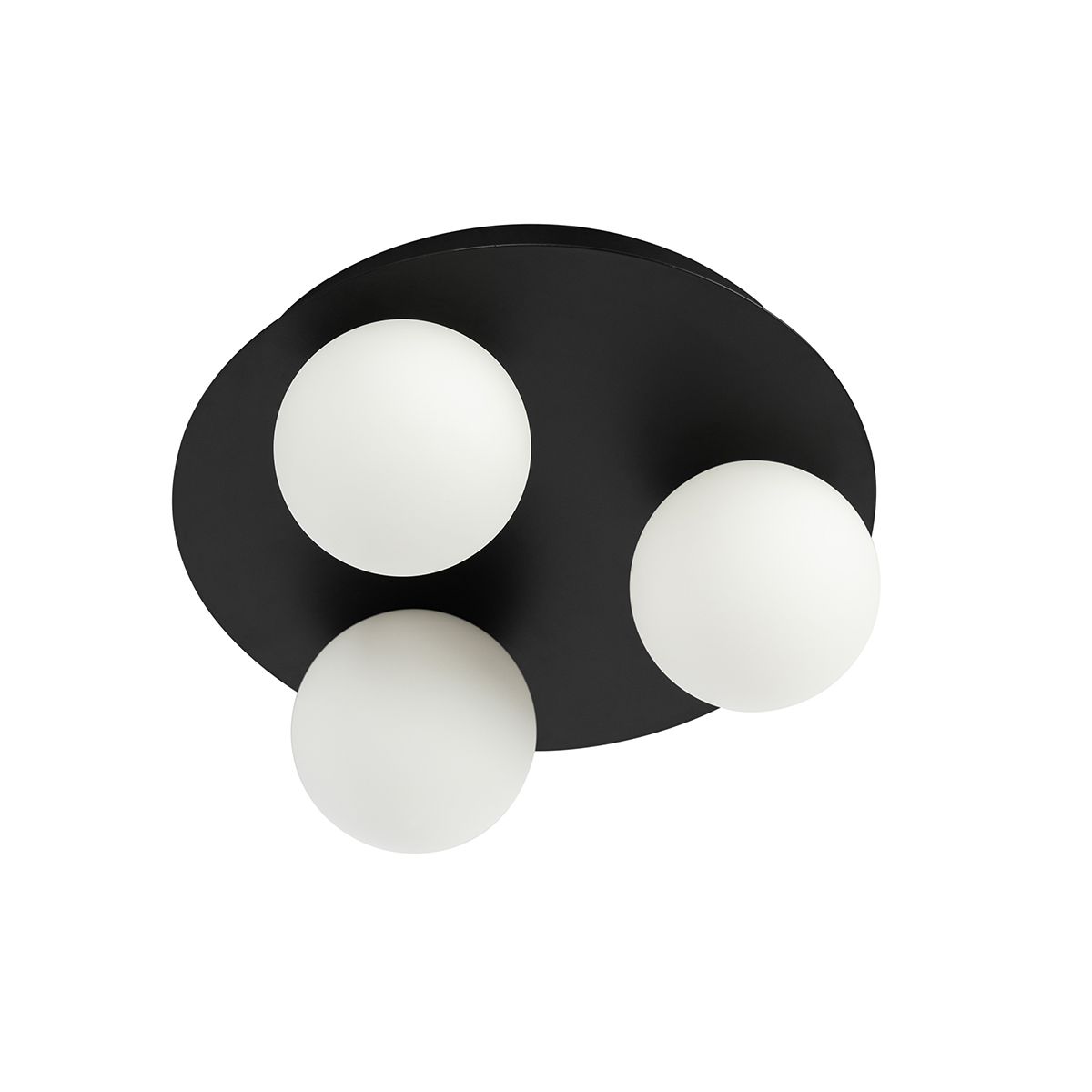 Moderne badkamer plafondlamp zwart 3-lichts - Cederic
