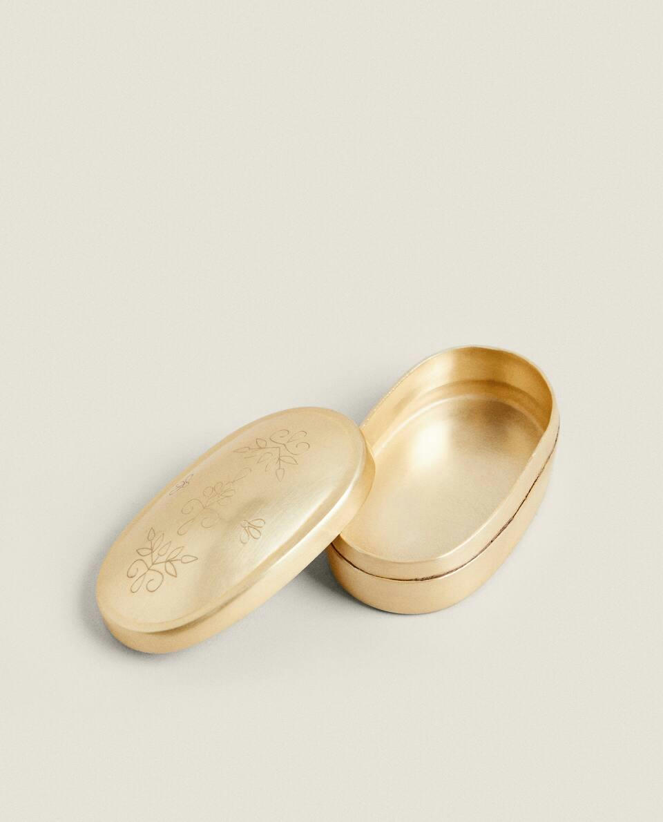 CAIXA OVAL GRAVADA