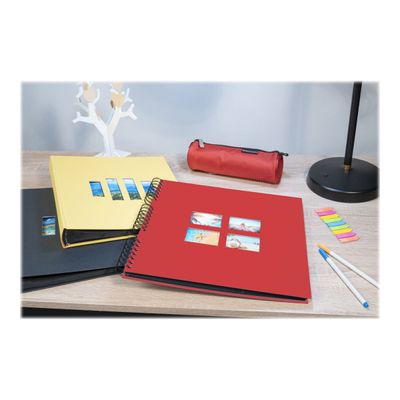 Exacompta Milano - Album photos 32 x 32 cm - 60 pages - rouge