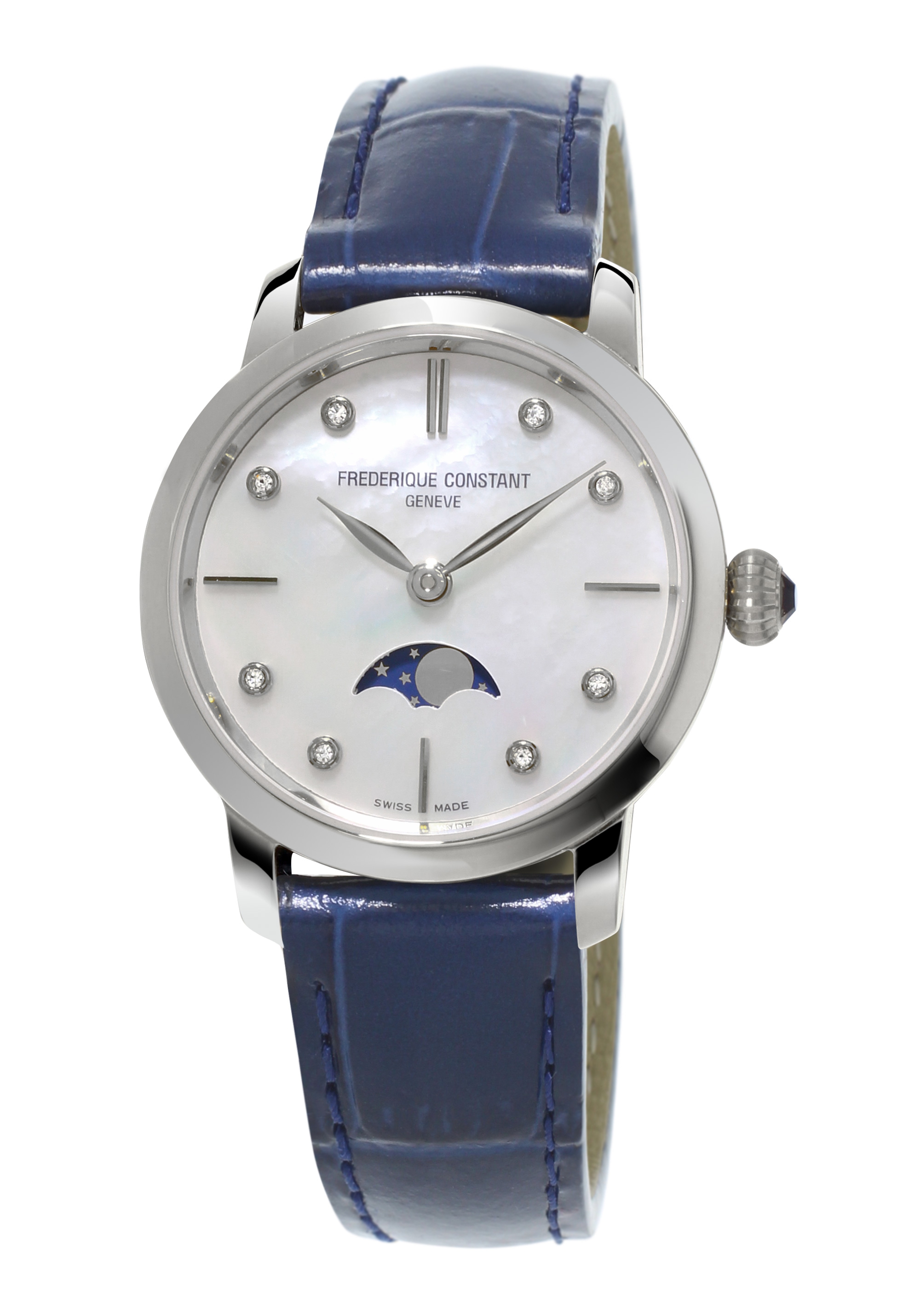 Frederique Constant Ladies Moonphase Damenuhr FC-206MPWD1S6