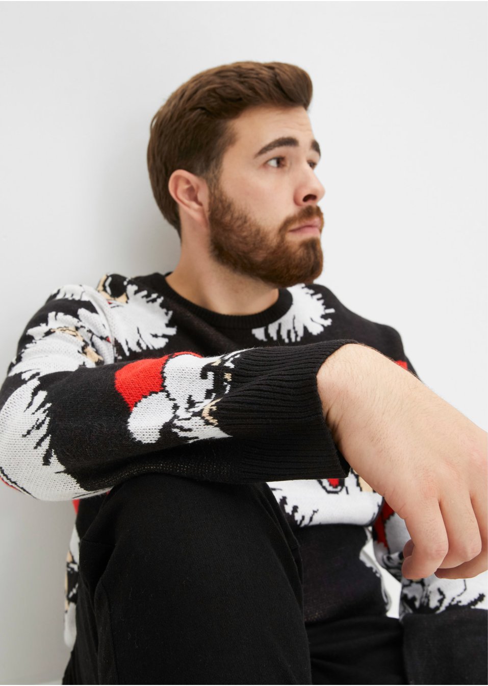 Pull avec motif de Noël