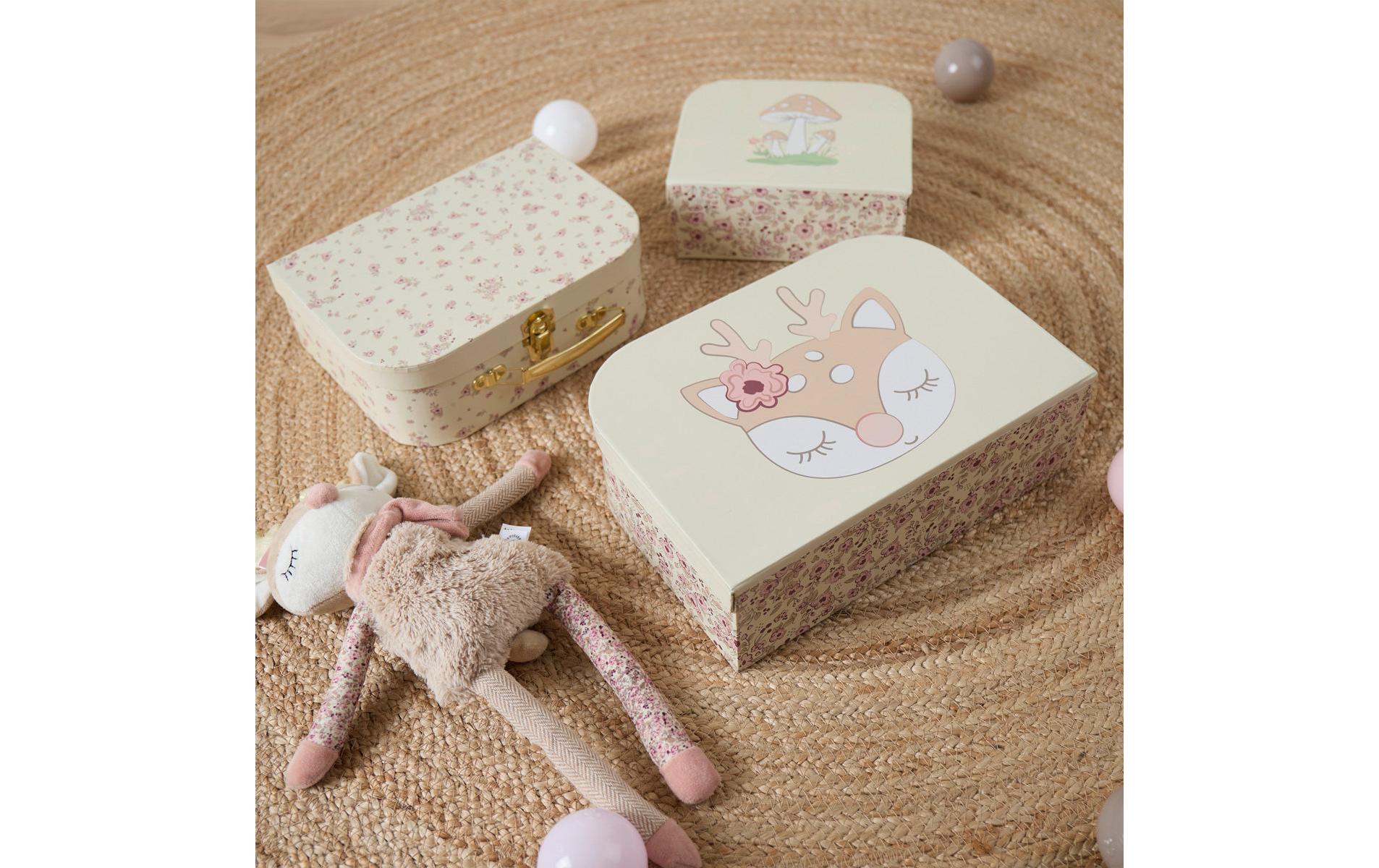 Spielzeugkoffer Ella vintage flowers 3er SetKofferset zum Aufbewahren von Spielzeugen