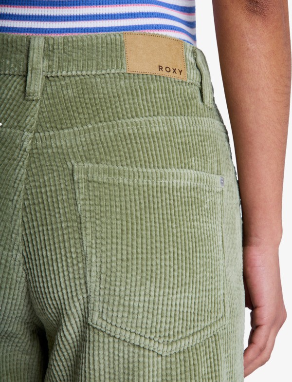 Dawn Patrol Corduroy Pantalon en velours Vert Femme