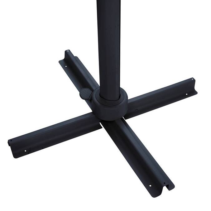 Parasol déporté rectangulaire inclinable MELHIA Anthracite