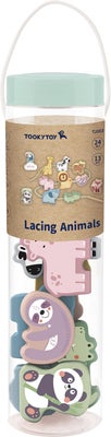 Tooky Toy Lacing Animals Aktivitetsleke