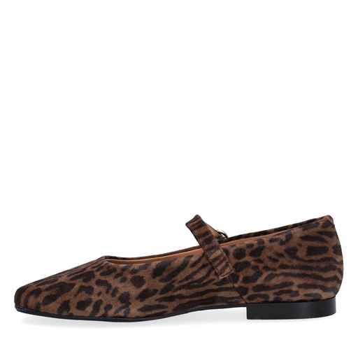 Billi Bi A6800 Mary Jane Ballerinasko, Leopardo Arabica Suede, 41