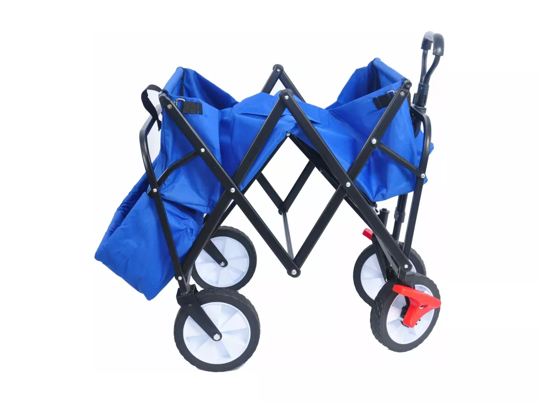 Chariot pliable en tissu,d108cm×w52cm,rouge
