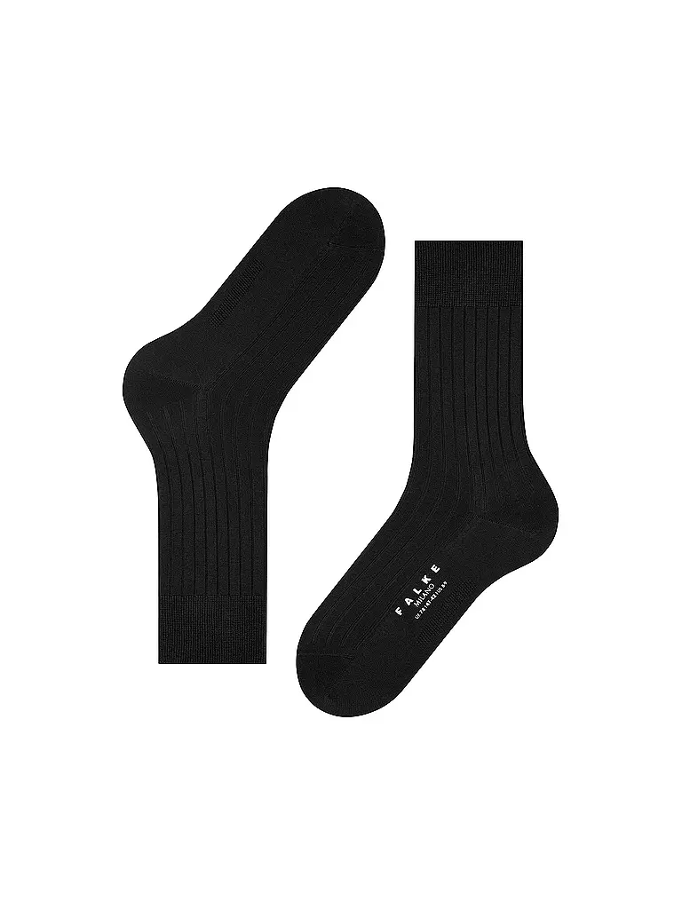 FALKE Socken MILANO black schwarz