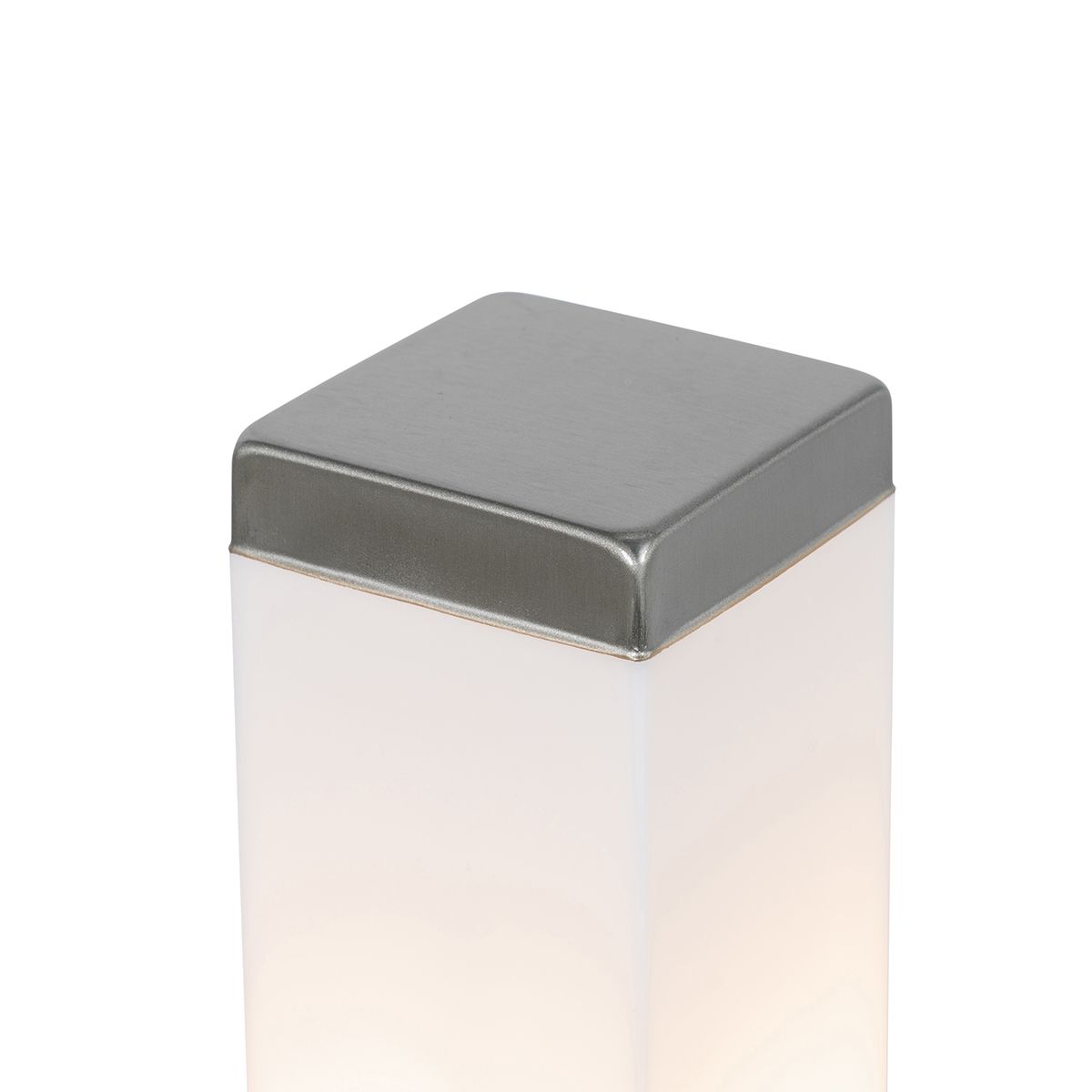 Moderne buitenlamp 45 cm staal met stopcontact IP44 - Malios