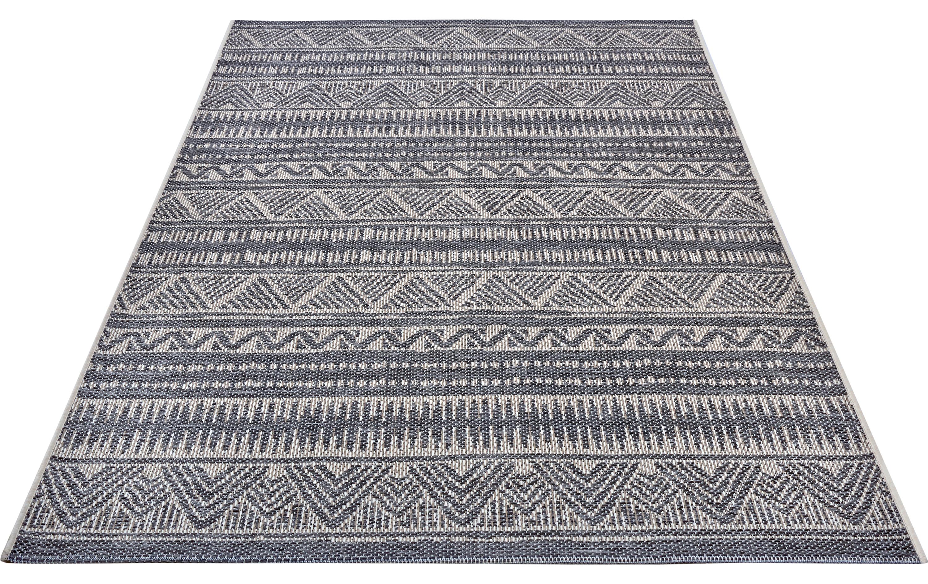 Teppich Loto 115 cm x 170 cm, Beige/GrauIn- & Outdoor Teppich