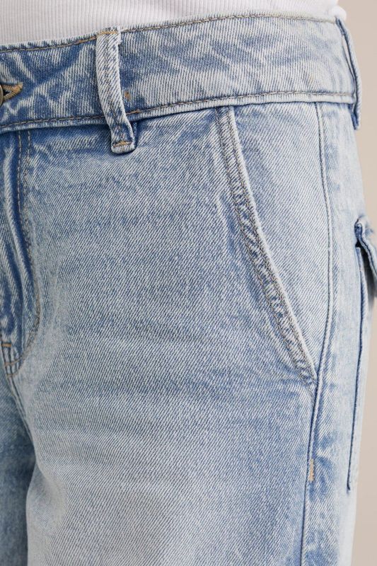 Blue Ridge - Meisjes Wide Leg Jeans - Lichtblauw - Katoen - Relaxed Fit