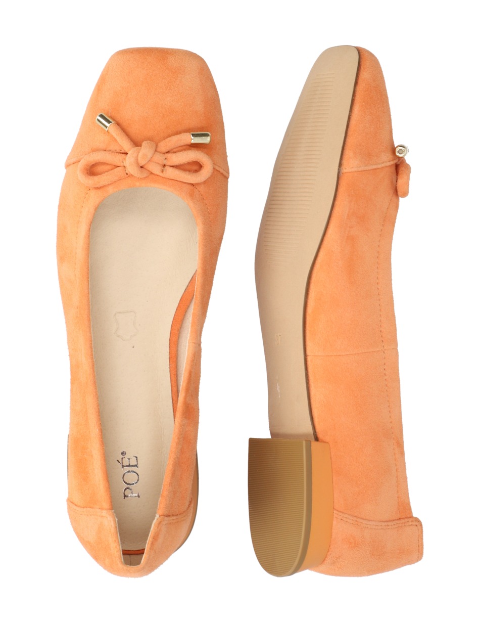 Veloursleder Ballerina