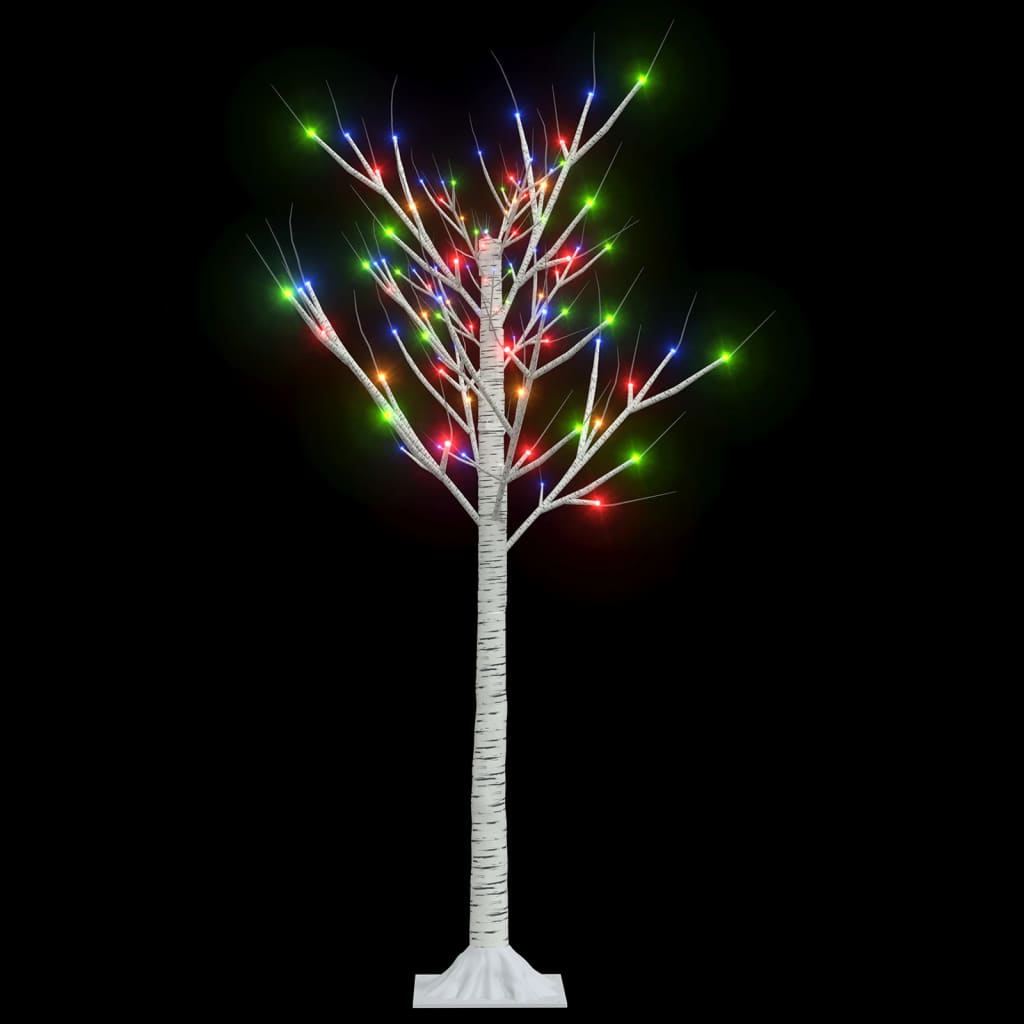 Sapin de noël 120 led colorées saule 1,2 m int/ext