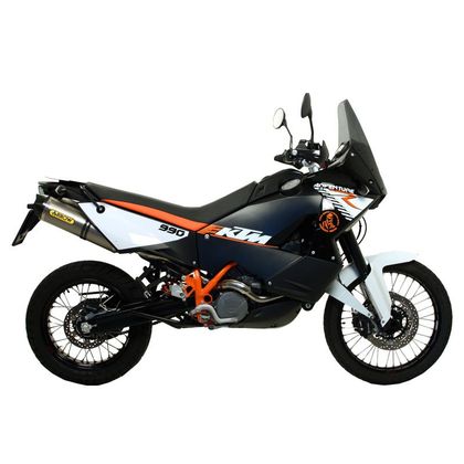Silencieux Arrow Race tech Alu embout carbone - Gris