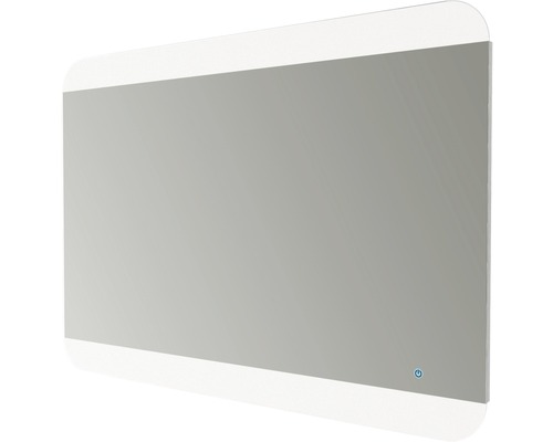 LED badkamerspiegel 100x70 cm met touch aan/uit, IP 44 (beschermd tegen vreemde voorwerpen en spatwater)