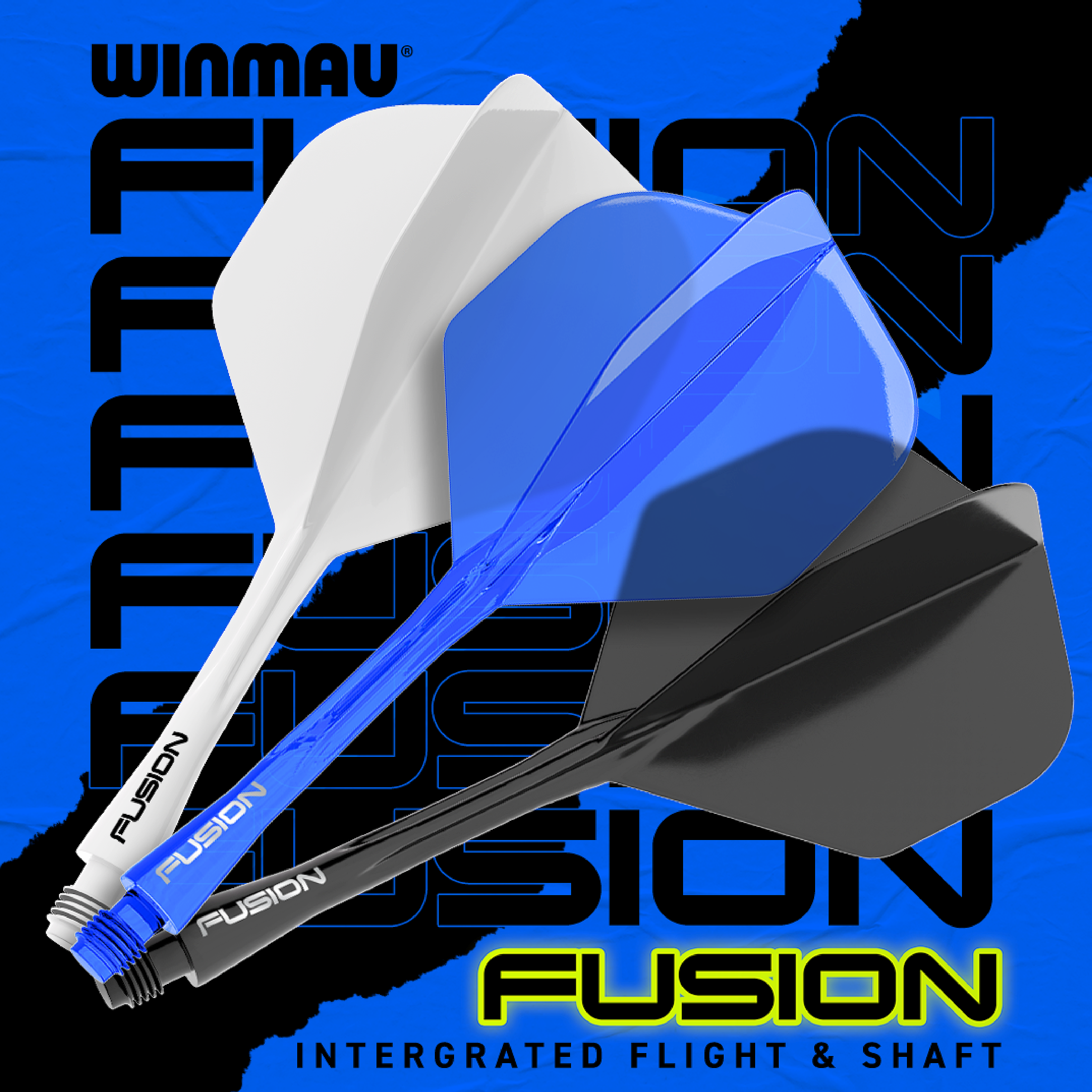 Winmau - Fusion Flightsystem Blau - No2